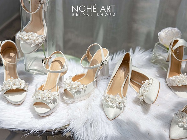 Bộ sưu tập Giày cưới mới nhất của Nghé Art Bridal Shoes 2023