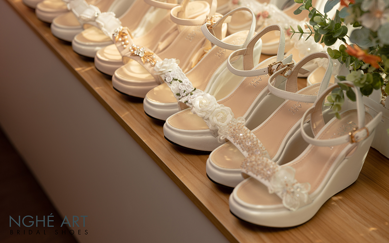 Giày cưới Nghé Art bộ sưu tập satin